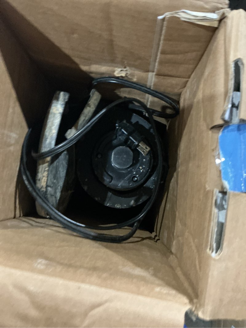 Condition photo showing As Is for senville oscillating tower fan for bedroom, remote control, bladeless, quiet, 3 modes, 7-hour timer, led display, black