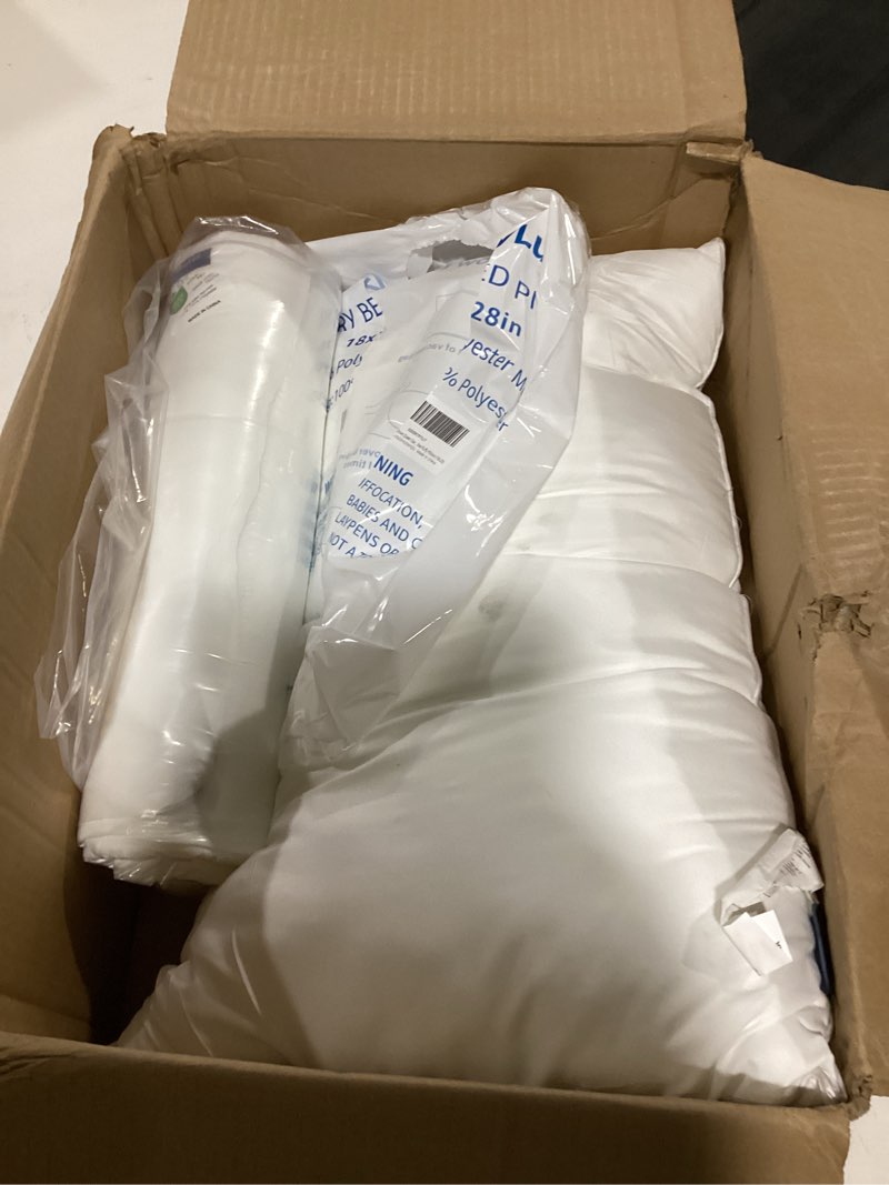 Condition photo showing Good Condition for cozylux soft supportive bed pillows for side and back sleepers, oeko-tex certified down alternative filling, hotel quality fluffy sleeping pillow, white, queen - 18" x 28", 2 pack queen - 18" x 28" 2