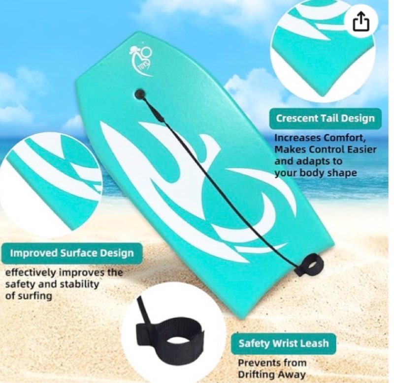 Condition photo showing Good Condition for body board lightweight with eps core