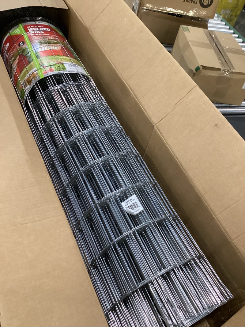 Condition photo showing New/Like New for YardGard Welded Wire 2X4 Inch Mesh 48 Inch X 50 Foot 14 Gauge Galvanized Steel Wire Fence Ideal for Animal Enclosures, Cage Wire, Property Protection, Garden Fence, Rabbit Fence, and Utility Fence