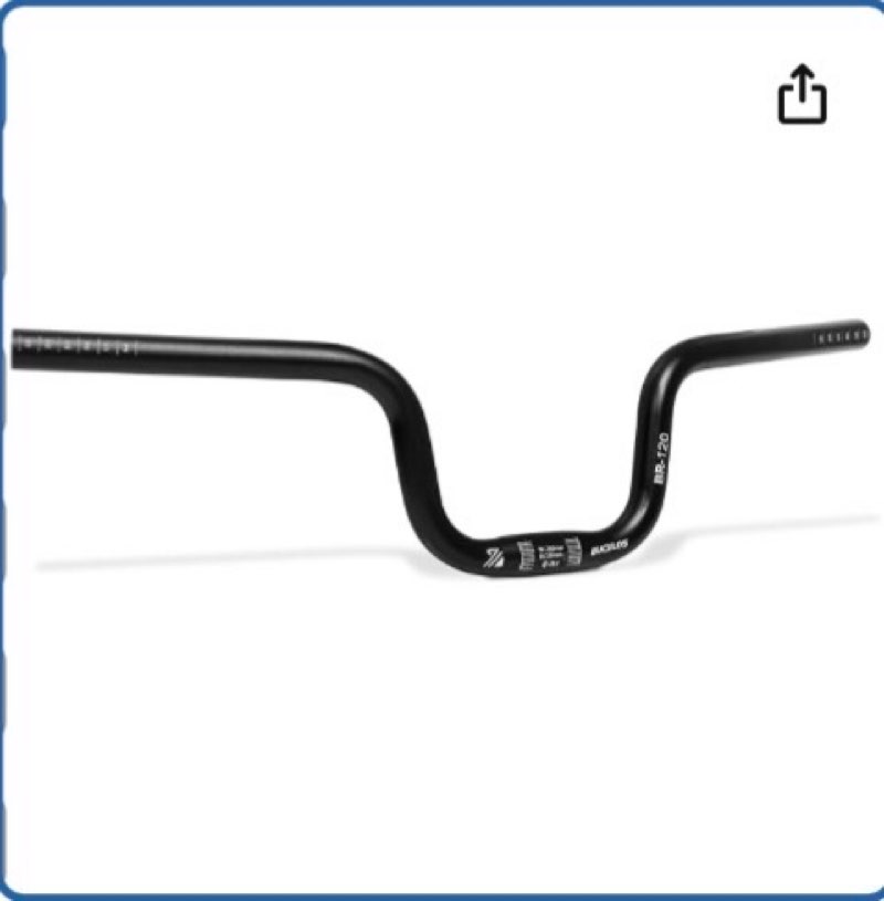 bucklos mountain bike handlebars 25.4mm - 120/160mm rise mtb aluminum alloy handlebar - 580mm high rise bicycle riser handlebars for e-bike folding bike downhill racing.