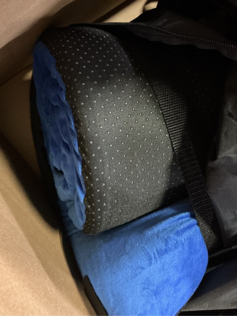 Condition photo showing As Is for 3 Inch GAIALOOP Thick Memory Foam Camping Mattress Sleeping Pad [Car/Tent/Cot] Glamping Portable Floor Mat Roll Up Futon Mattress for Guests Sleepover Lapis Blue Twin: 75*38*3"