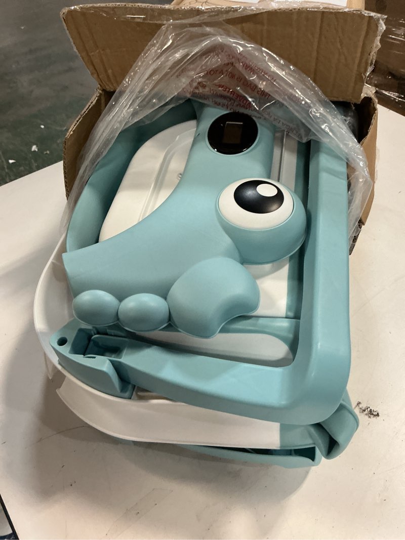 Condition photo showing Good Condition for Collapsible Baby Bathtub for Newborns with Thermometer and Soft Floating Cushion Portable and Foldable Travel Baby Bath Tub for Infants to Toddler 0-36 Month (Blue)