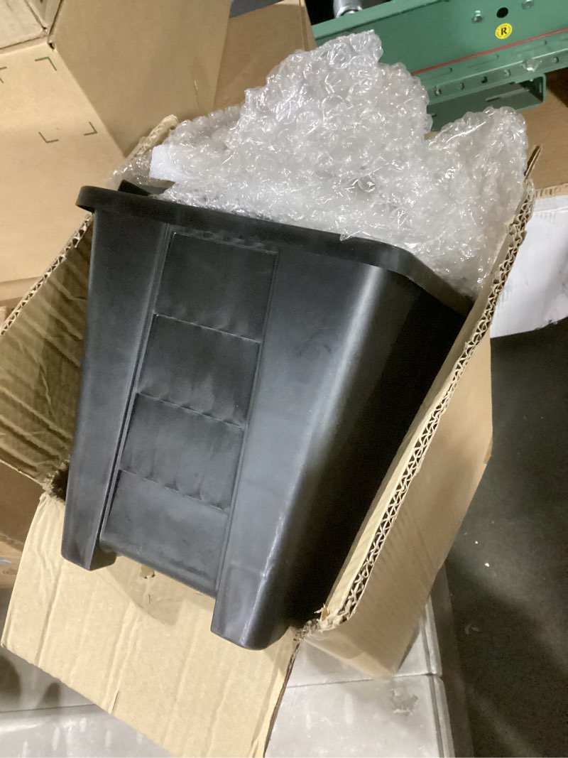 Condition photo showing As Is for 59" solar lamp post with planter 2-in-1, solar post lights outdoor waterproof, dusk to dawn warm yellow lights, outdoor planter for real or fake flowers, solar lights for lawn, patio, front/back door