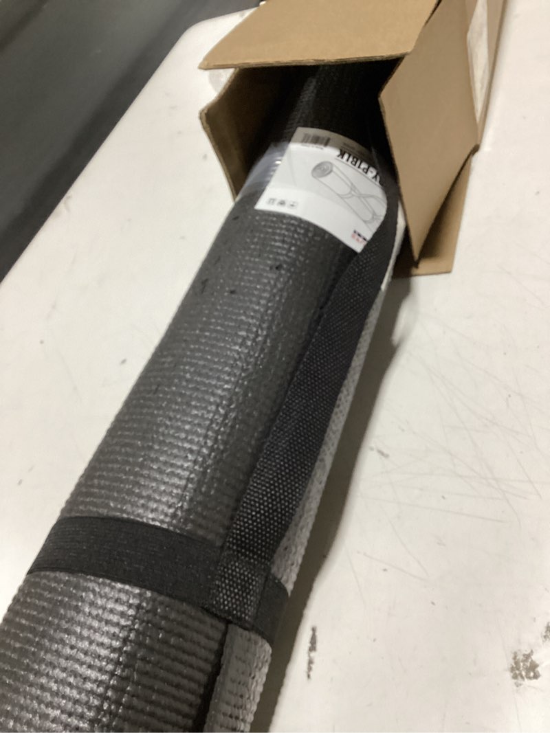 Condition photo showing As Is for Fitvids All Purpose 1/4-Inch High Density Anti-Tear Exercise Yoga Mat with Carrying Strap, Multiple Colors Black