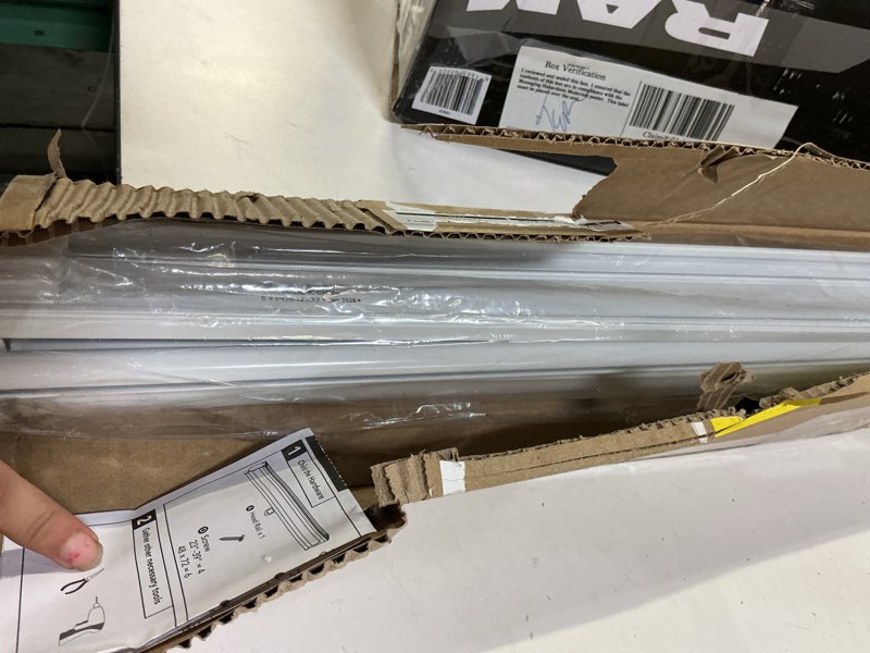 Condition photo showing Good Condition for snap-n'-glide byssus white cordless blackout best for kids polyester roller shade 32 in. w x 72 in. l