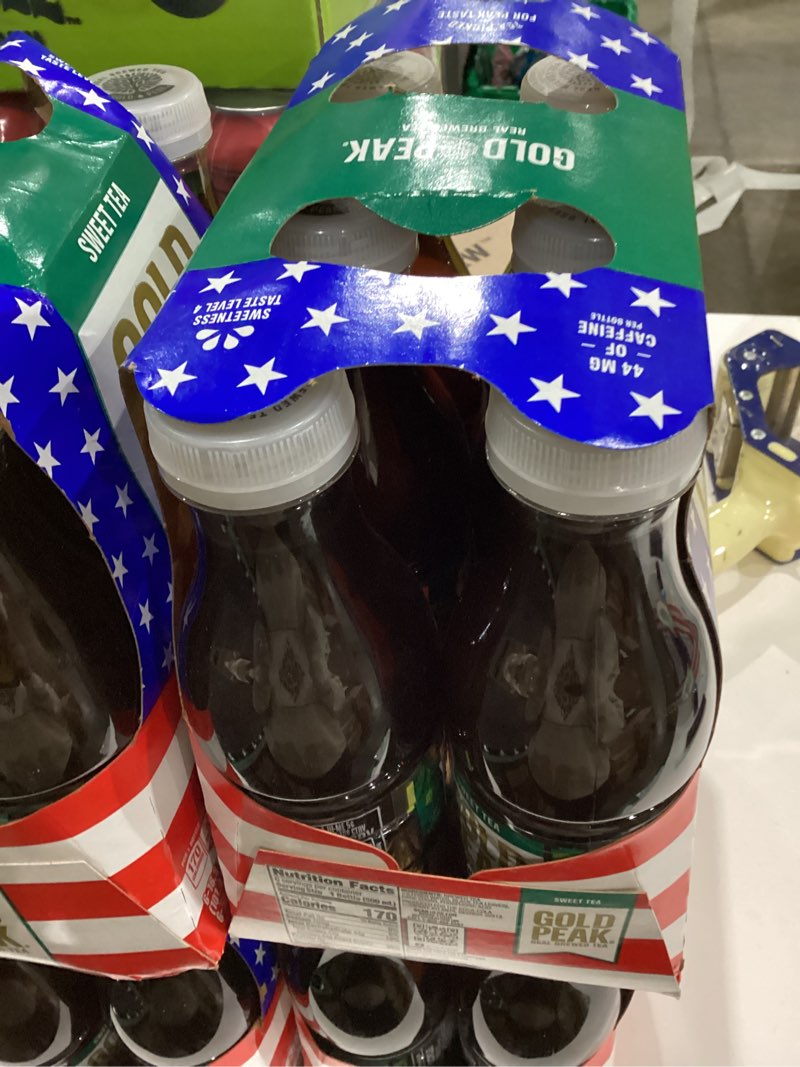 Condition photo showing New/Like New for 02/02/2026 Gold Peak Tea, Sweet Tea, 16.9 fl oz, 6 Pack