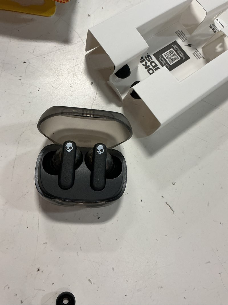 Condition photo showing Good Condition for skullcandy smokin' buds xt true wireless in-ear earbuds, midnight smoke