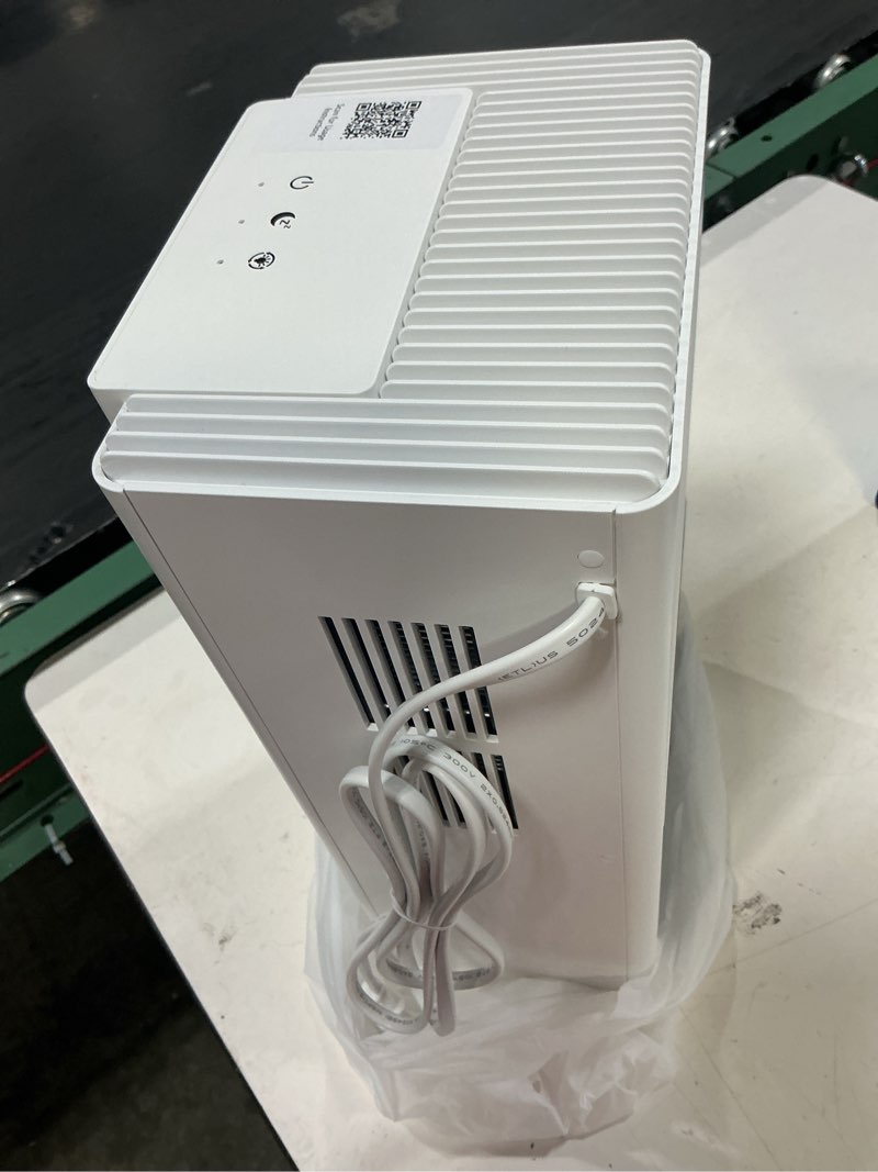 Condition photo showing Good Condition for dehumidifier, 95oz dehumidifier for home 1000 sq.ft - quiet with auto shut off & relaxing 7 color ambient light,ideal for livingroom, bedroom, basement(white)