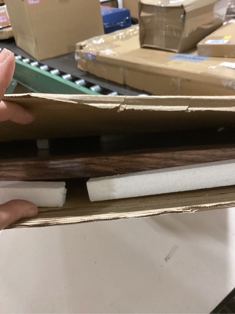 Condition photo showing As Is for 20x26 Picture Frame, Classic Brown 20 x 26 Poster Frame for Horizontal or Vertical Wall Mounting, 1 Pack Brown 20x26