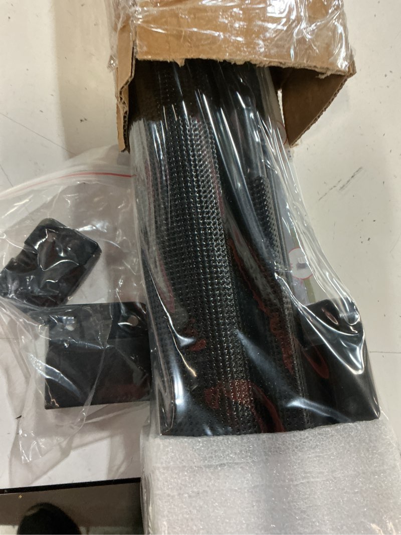Condition photo showing New/Like New for retractable baby gates for doorways, mesh dog gate for stairs, pet gate indoor, extends to 55" wide 33" tall, safety toddlers gates for hallways, indoor & outdoor use, black black 33'' tall x 55'' wide