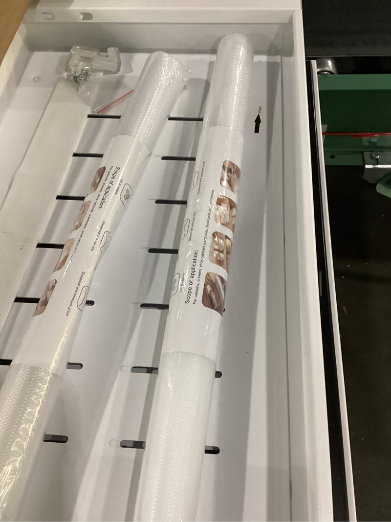 Condition photo showing New/Like New for 2 Pack Expandable Pull Out Cabinet Organizer 21" Deep, Adjustable Width 12.2"-20.4" Slide Out Drawers & Roll Out Shelves for Kitchen Cabinets, Easy Install with Double-Sided Adhesive, White 21"D x 12.2"-20.4"W(2Pack) White