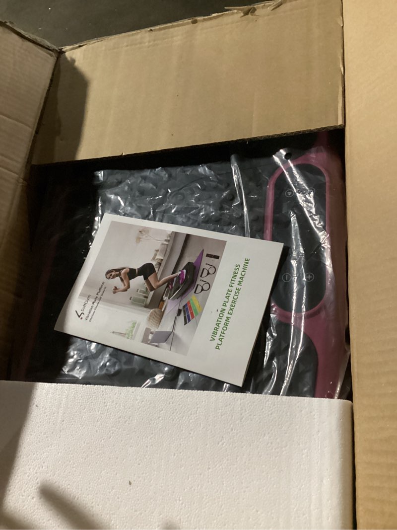 Condition photo showing New/Like New for SoftGym Vibration Plate Exercise Machine for Lymphatic Drainage,Power Vibrate Stand Shake Board 450 Lbs Capacity Whole Body Workout Waver with Fitness Resistance Bands Weight Loss Gifts for Women Men