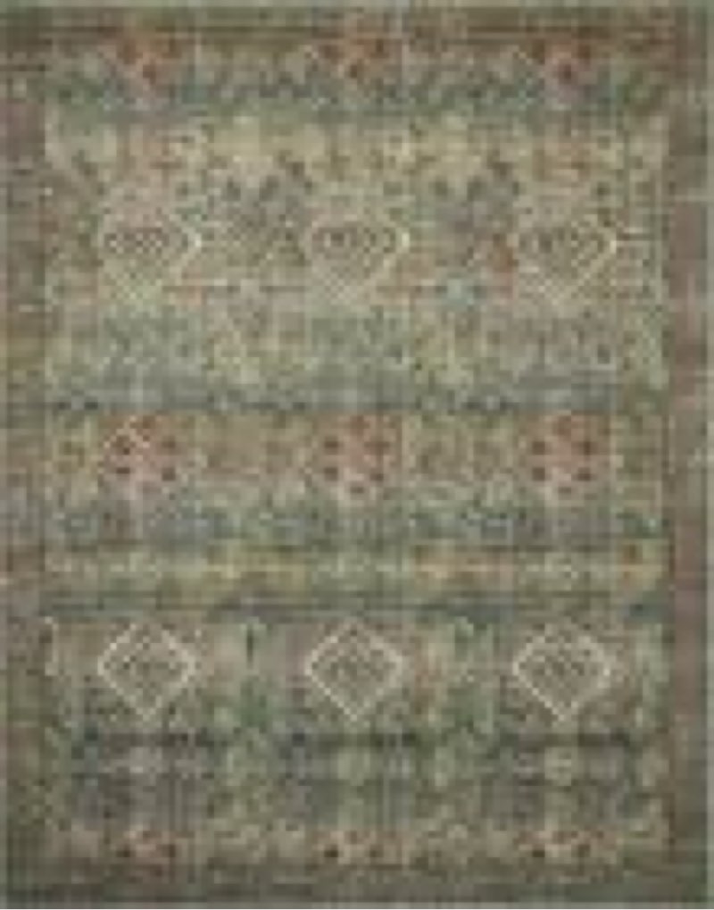 Magnolia Home By Joanna Gaines X Loloi Sinclair Machine Washable Turquoise / Multi Area Rug 8'-6" x 11'-6",