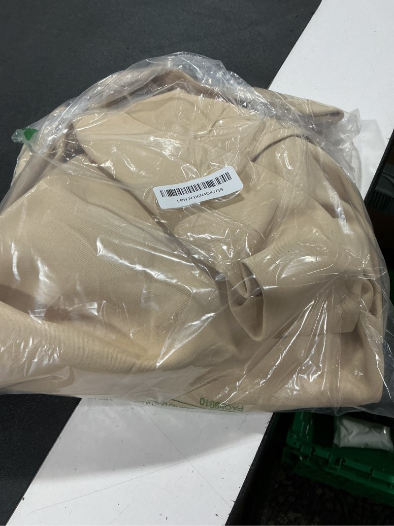 Condition photo showing Good Condition for nicetown beige room darkening curtains 90 inches long 2 panels for living room, bedroom, nursery summer thermal insulated blackout drapes grommet noise reducing window curtains, w40 40"w x 90"l (pack of 2) biscotti beige