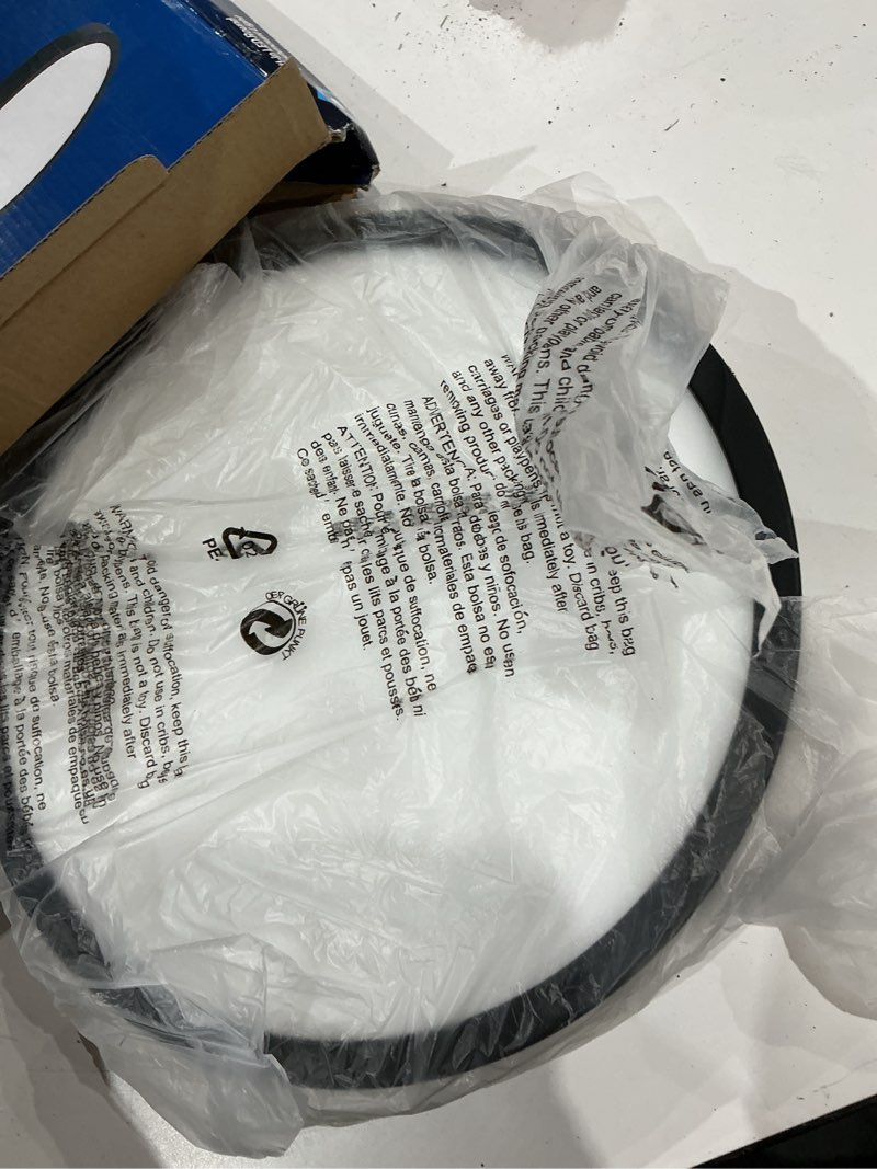 Condition photo showing As Is for project source 10.8-in black indoor 1 -light led tunable white flush mount light with plastic shade