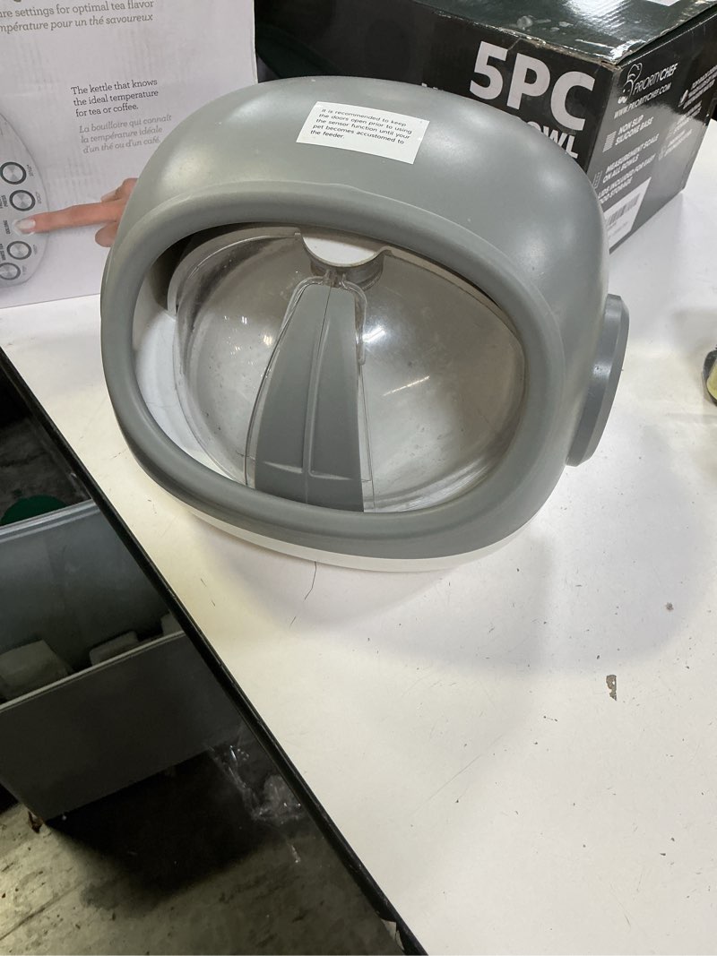 Condition photo showing As Is for RFID Feeder with Collar Sensor – Automatic Portion Control, 4 Feeding Modes, Anti-Theft Cat Feeder for Multi-Cat Homes & Special Diets, Upgraded (Beige with 1 Tag)