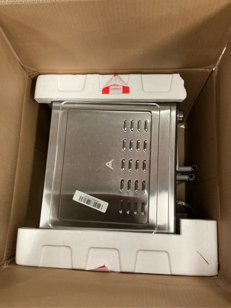 Condition photo showing As Is for Dan - Emeril Lagasse Extra Large French Door Air Fryer Toaster Oven Combo, 24 Cooking Functions and Digital Controls, 7 Accessories Included, Stainless Steel Finish, 26QT Capacity