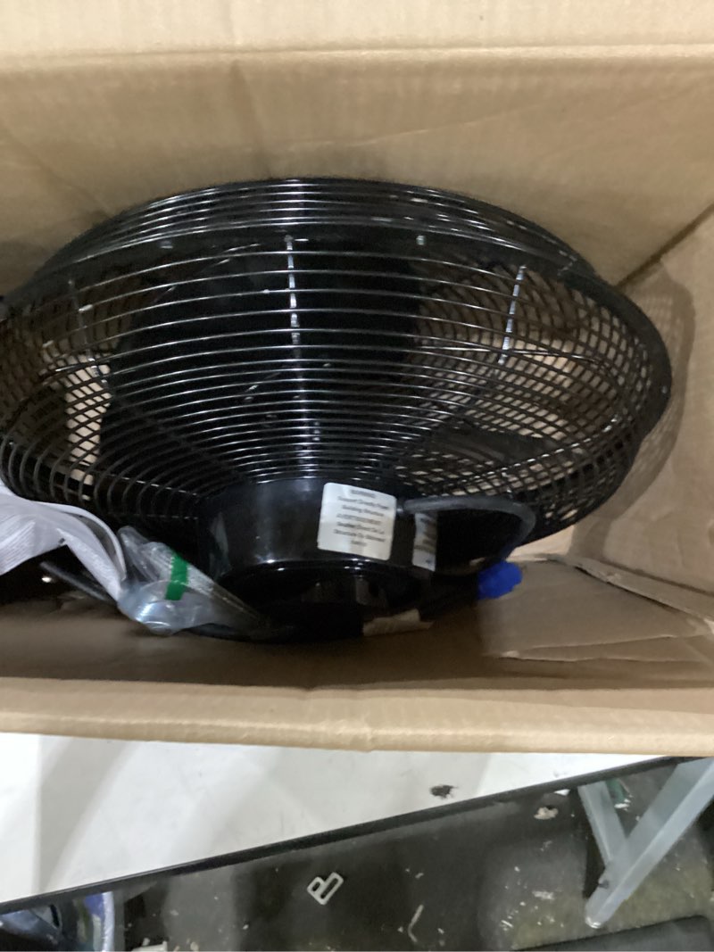 Condition photo showing Good Condition for ** not tested ** air king 9718 18-inch industrial grade ceiling mount fan,black electric fan