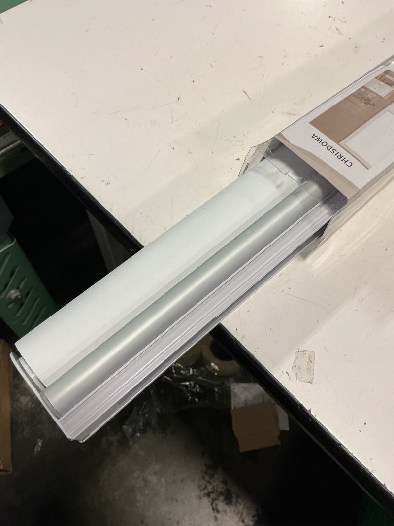 Condition photo showing As Is for chrisdowa blackout roller shades,cordless blinds for indoor windows | 31"w x 72"h,white,thermal insulated,uv protection fabric,room darkening window blinds for home