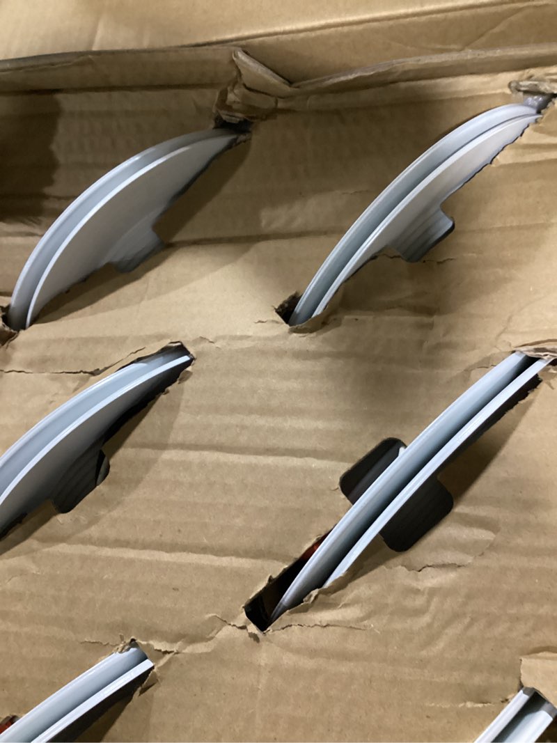 Condition photo showing As Is for sunco 24 pack retrofit led recessed lighting 6 inch, downlight can lights for ceiling, 1050 lm, 2700k/3000k/3500k/4000k/5000k, dimmable, baffle trim, 13w=75w, 50000 lifetime hours, damp rated ul white 6 inch