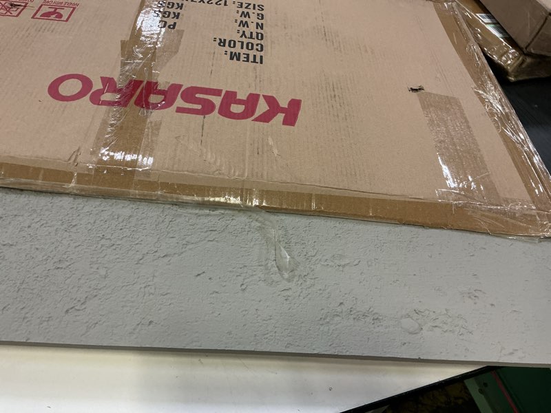 Condition photo showing Good Condition for KASARO PU 3D Wall Panels Cement Texture, 4 Pieces Wainscoting Panel Accent for Interior Wall Decor, Waterproof Wall Covering, 47.24 × 23.62 inch