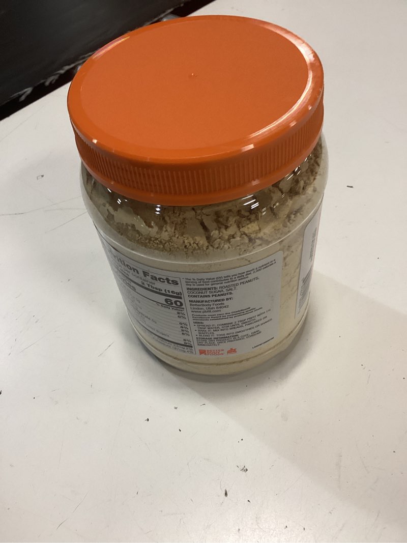 Condition photo showing New/Like New for (best by:07/31/2026) pbfit all-natural peanut butter powder  30 oz jar