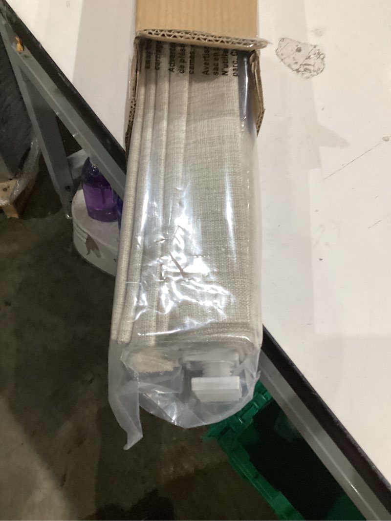 Condition photo showing New/Like New for lazblinds no tools no drill cordless roman shades for windows, blackout thermal insulated uv blocking window blinds, room darkening fabric blinds for indoor windows, 31'' w x 64'' h, beige blackout - beige 31" w x 64" h
