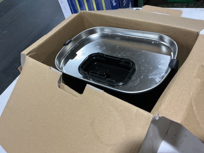 Condition photo showing As Is for petlibro cat water fountain, app monitoring pet fountains for cats indoor with stainless steel tray, 2.5l/84oz dockstream automatic water dispenser for drinking, 2.4g wi-fi smart bowl inside black 1 fountain