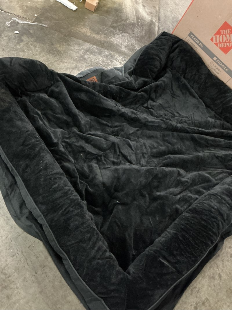 Condition photo showing As Is for  (color black)eheyciga orthopedic dog beds for extra large dogs 44x32inch, waterproof memory foam xl pet bed with sides, non-slip and egg-crate foam big dog couch bed with washable removable cover, grey