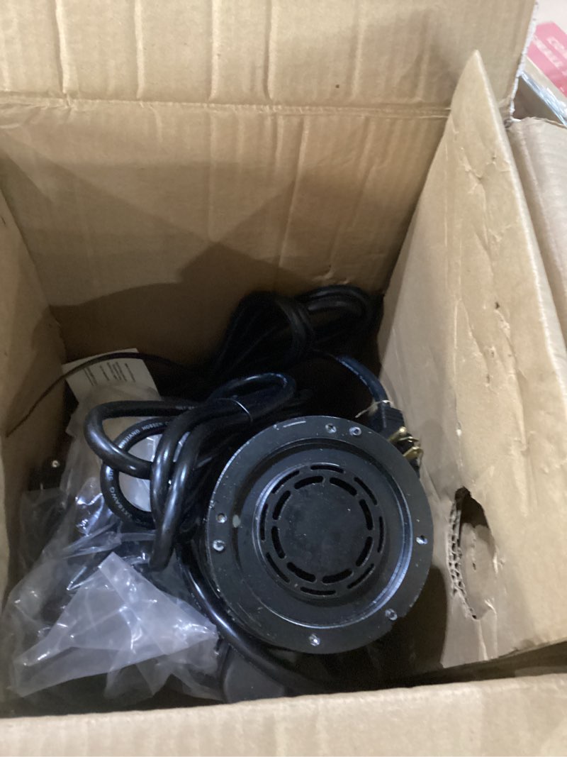 Condition photo showing Good Condition for automatic utility sink pump installed directly under sink gravity-free drainage heavy-duty thermoplastic 115v includes drain screen check valve & ball valve