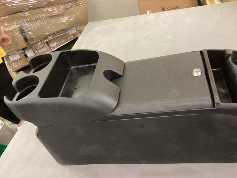 Condition photo showing As Is for Clutter Catcher Locking Center Console