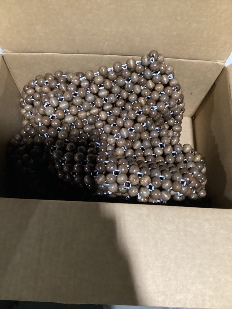 Condition photo showing Good Condition for 50pcs Wooden Beads for Crafts, Round Large Hole Natural Wood Hair Bead, Vintage Wooden Spacer Beads for Macrame Necklace Bracelet DIY Craft Handmade Decor Brown,50pcs,C Style