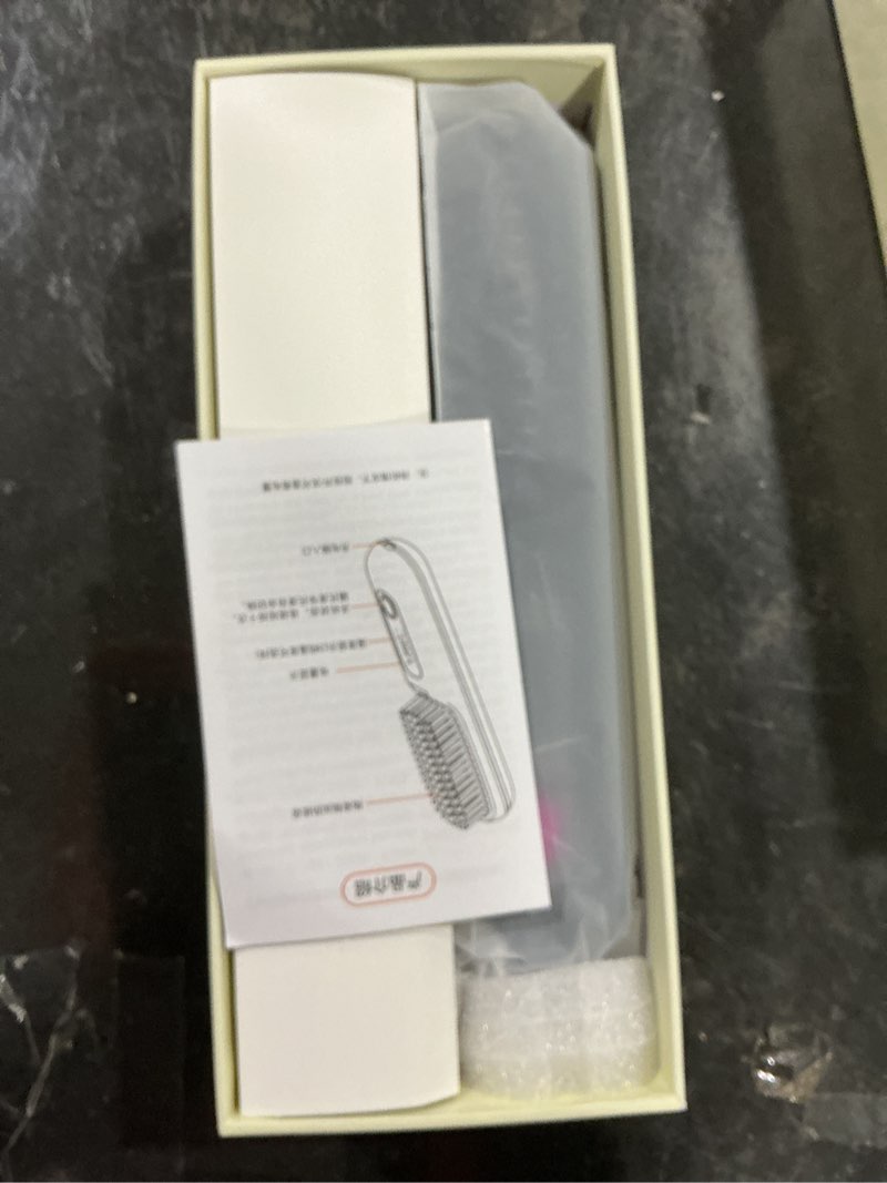 Condition photo showing Good Condition for go brush - pro for short hair - 2026 upgraded cordless,portable straightener brushs for travel,fast heating cordless mini hair brushs styling tools (black)