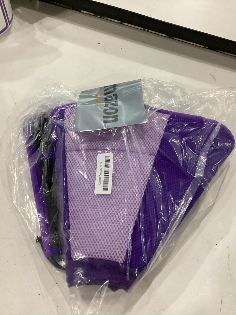 Condition photo showing As Is for dog cone - soft cone for dogs to stop licking, pet e-collar alternative after surgery, adjustable pet recovery collar for wound healing, purple large