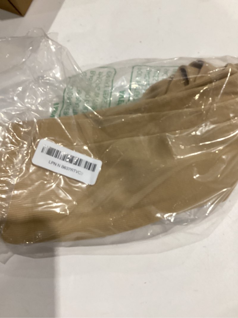 Condition photo showing Good Condition for 2 pairs zipper compression socks, 15-20 mmhg closed toe compression stocking with zipper for women and men small-medium close toe-beige*2