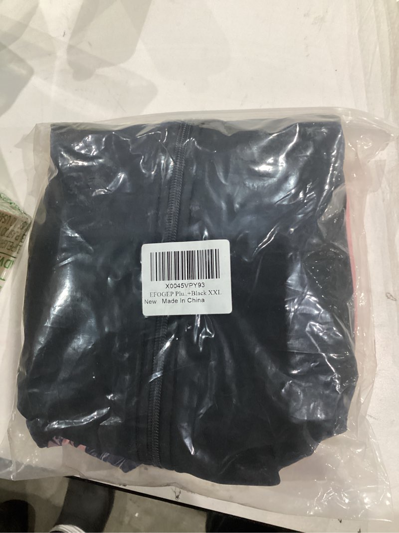 Condition photo showing New/Like New for Plus Size Rash Guard for Women Zip Up High Stretchy Long Sleeve One Piece Sun Protection Swimsuits Bathing Suit Pink+Black XXL