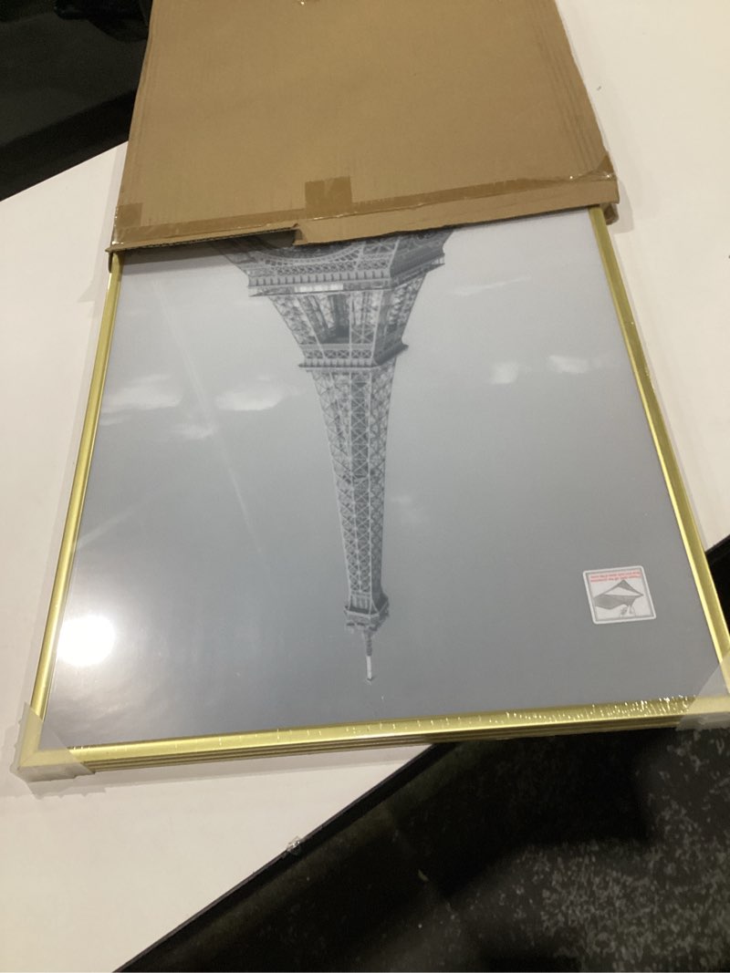 Condition photo showing Good Condition for upsimples 18x24 Picture Frame Gold 3 Pack, Scratch-Proof Poster Frames 18 x 24 for Photo Gallery - Slide-In Strips, Horizontal or Vertical Wall Mounting Gold 18x24