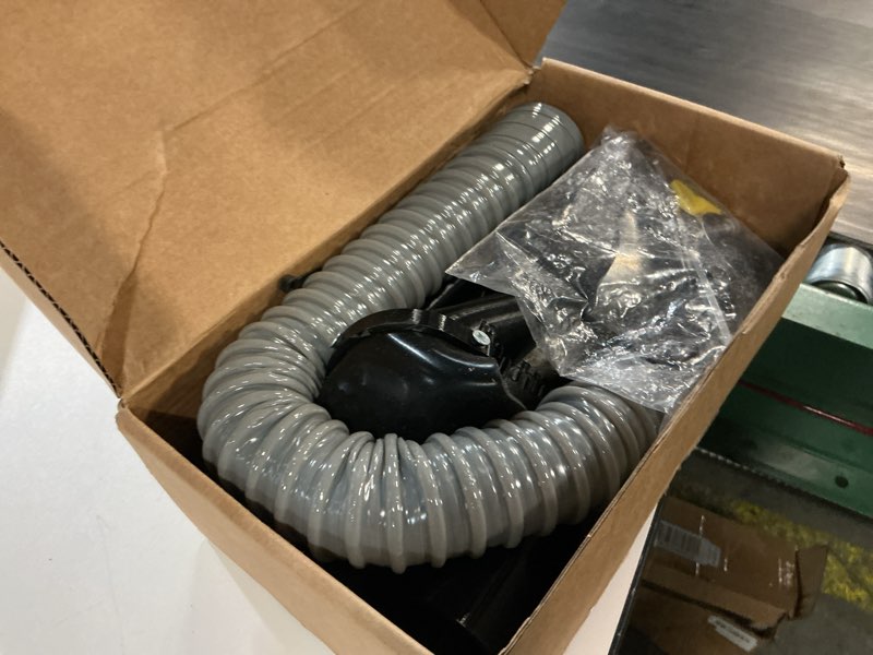 Condition photo showing As Is for improved miter saw dust collection adapter, efficient dust collection, five-in-one vacuum cleaner connector, miter saw dust collector compatible with d.ws779/dws780