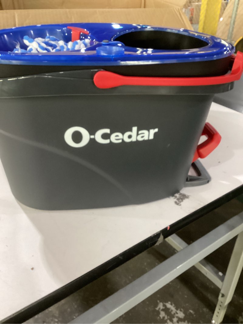 Condition photo showing Good Condition for o-cedar rinseclean spin mop & bucket system + 1 extra mop head | clean with clean water | removes 99% of bacteria rinseclean spin mop & bucket + 1 extra refill cleaning system