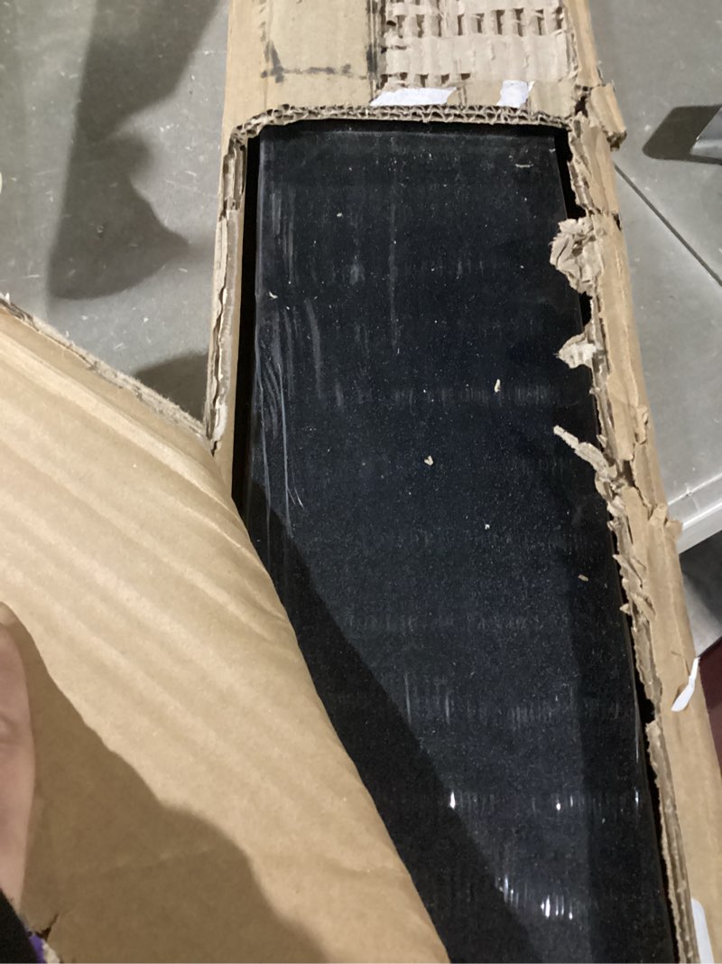 Condition photo showing Good Condition for Floating Picture Ledge Shelves for Wall Set of 4, 48 Inch Solid Wood Wall Shelves with Lip Long Large Nursery Book Shelf for Toys Storage Kids Bookshelf Wall Mounted Living Room Bedroom Decor Frames 48'', Set of 4 Black