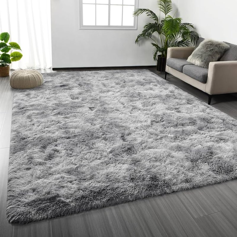 8x10 Area Rugs for Living Room Bedroom, Large Area Rug Shag Shaggy Carpet Soft Plush Furry Bedside R