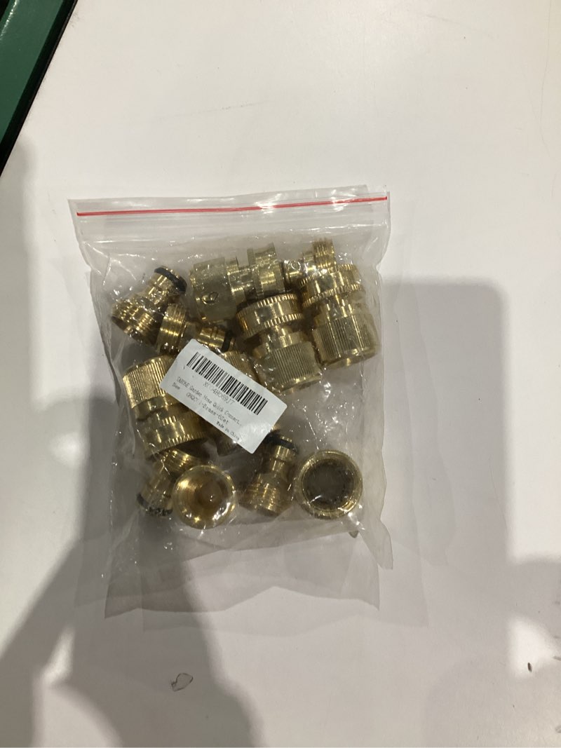 Condition photo showing New/Like New for TAROSE Garden Hose Quick Connect Fittings Solid Brass Garden Hose Fitting Water Hose Connectors 3/4 Inch Garden Hose Fitting Quick Connector Male and Female Set- 6 Set