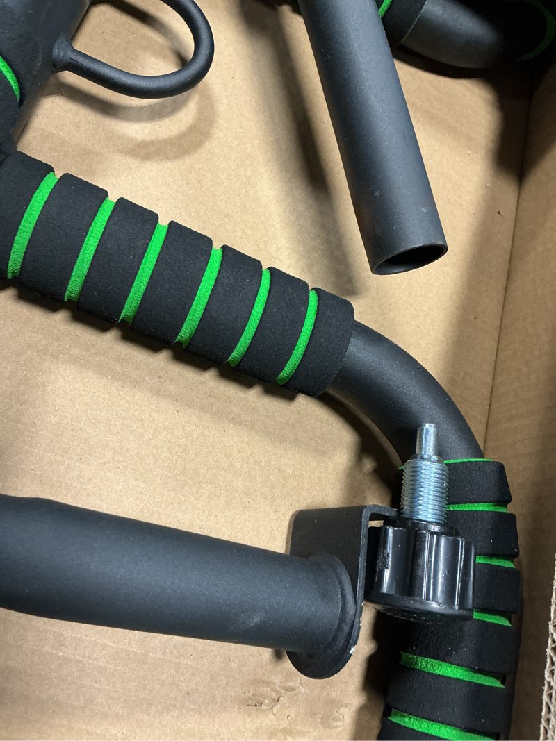 Condition photo showing As Is for New Upgrade Pull Up Bar for Doorway with Ergonomic Grip - Upto 440 Lbs Capacity, No Screwing or Slipping - USA Original Patent, Designed, Shipped, Warranty