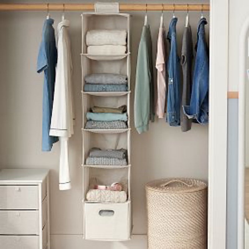 Hanging Closet Sweater Organizer, Oat