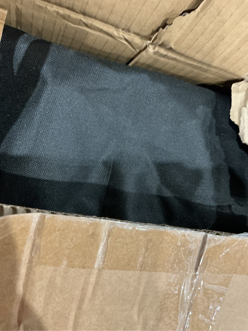 Condition photo showing As Is for professional large photo light box photography studio 47"x32"x63" led dimmable shooting tent continuous lighting cube softbox for portrait clothing photography with 3 color backdrops black 47x32x63inch