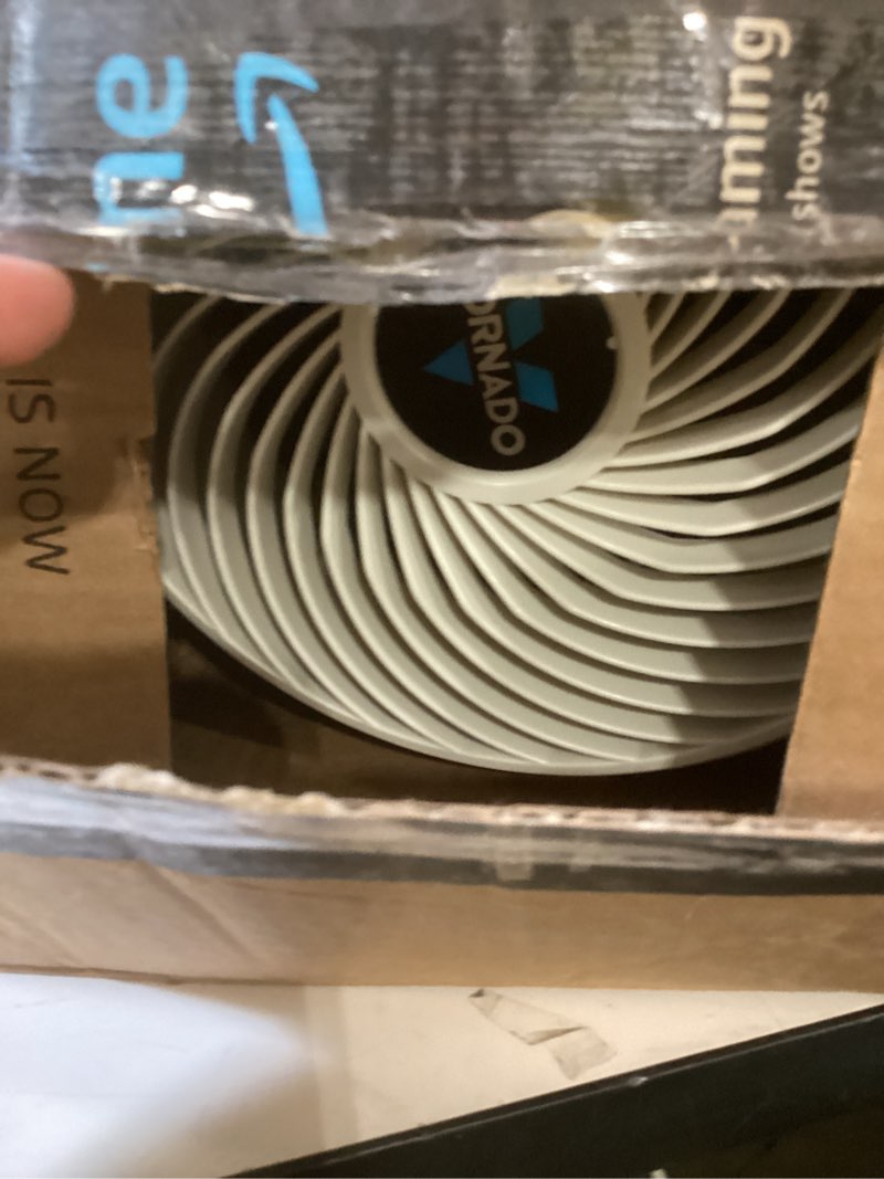 Condition photo showing As Is for vornado 530 compact whole room air circulator fan, white
