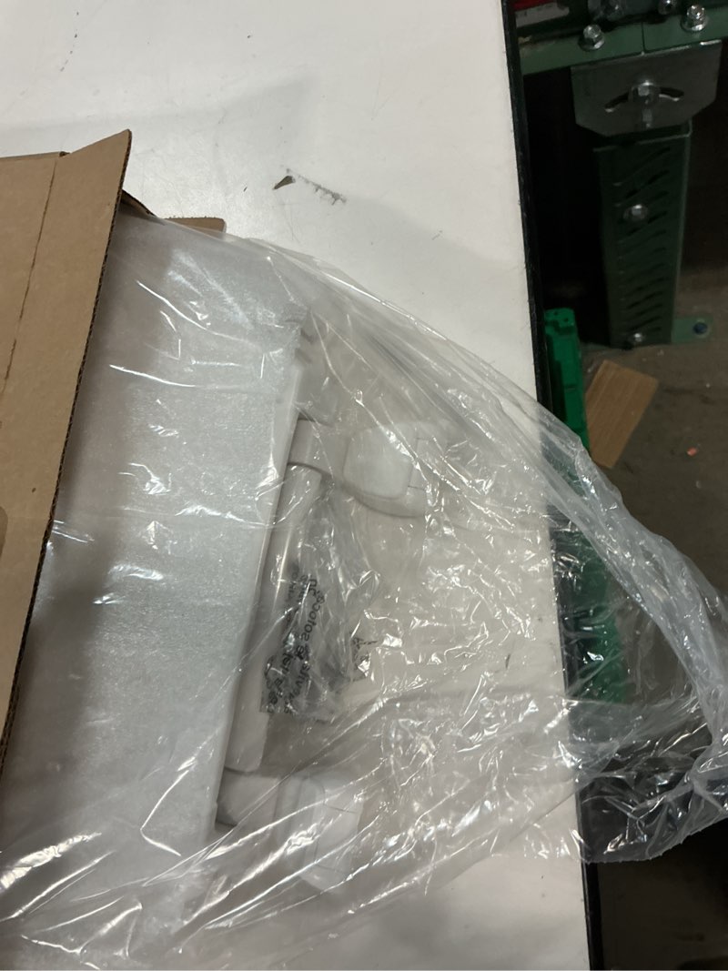 Condition photo showing Good Condition for centoco toilet seat round, closed front with cover, residential, plastic, made in the usa, dsazam1200-001, white