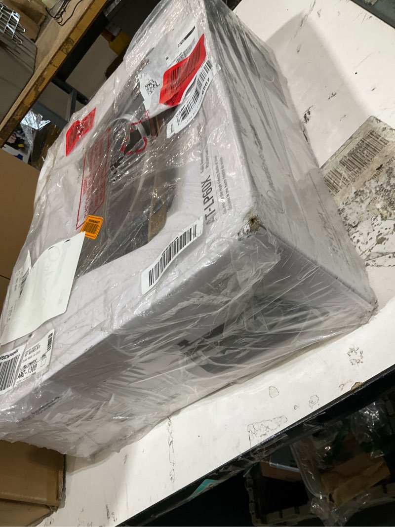 Condition photo showing As Is for audio-technica at-lp60x-bw fully automatic belt-drive stereo turntable, hi-fi, 2 speed, dust cover, anti-resonance, die-cast aluminum platter brown brown/black wired turntable