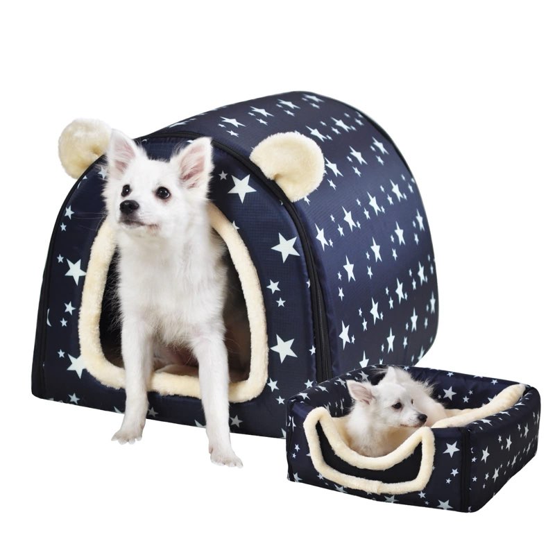 Tucker Murphy Petu2122 Dog Bed,2 Ways To Use,Indoor Pet House With Fluffy Mat,Removable And Washable